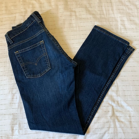 EUC Levi’s Blue Denim and Gold Stitch Performance 511 Slim Stretch - Picture 2 of 9